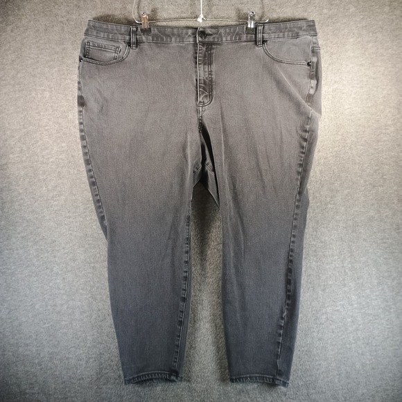 Lane Bryant Denim - Lane Bryant Jeans Women 26 Capri Black Flex Magic Waistband High Rise Skinny